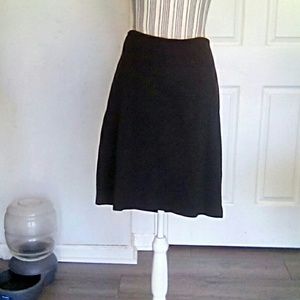 Kenar Black Cotton Skirt Plus Size 14